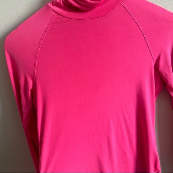 3/$20⚡️ Urban Outfitters Project Social Tee Neon Pink Stretchy Turtle Neck Top - Picture 5 of 11